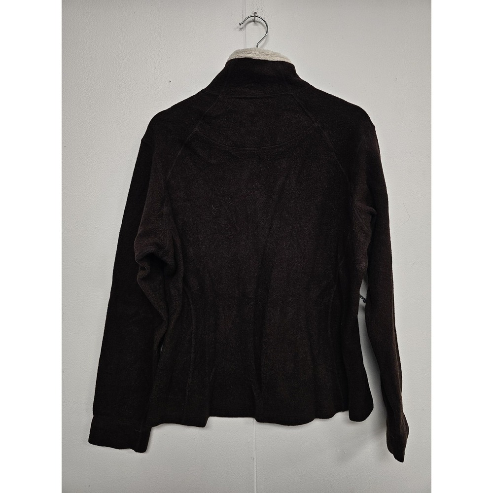 Mountain Hardwear Jacket Womens Large Brown Wool Fleece Lined Full Zip Outdoor - Picture 3 of 8